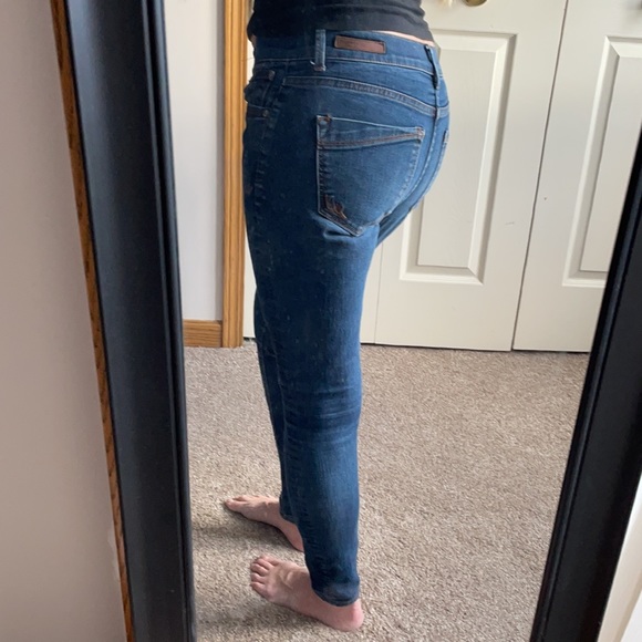 Express Jeans Slim Fit Mid Rise Legging Size 4R - Picture 3 of 11